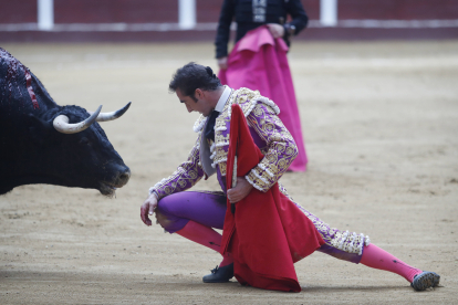 David Fandila, El Fandi, en una de sus actuaciones en León, en 2019. JESÚS F. SALVADORES