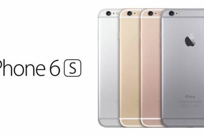 Imagen de los nuevos 'iPhone 6S' difundida por el portal Applesfera.com, incluyendo el color 'rosa oro'.