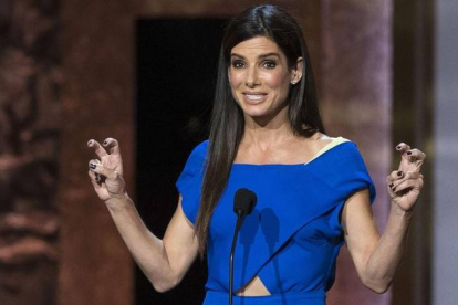 Sandra Bullock, durante una conferencia que impartió en el Instituto del Teatro de Hollywood, el pasado 5 de junio.