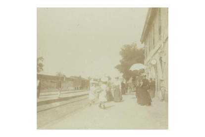 Imagen de la estación en el año 1902 tomada por Godofredo. Ballinas. GODOFREDO BALLINAS. CORTESÍA DE GARCÍA BUESO