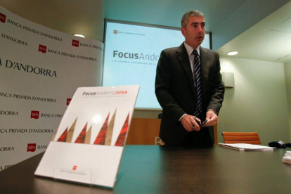 El consejero delegado de BPA Joan Pau Miquel, en una imagen del pasado abril, en Andorra.