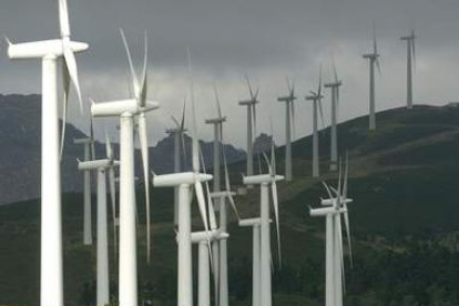 La energía eólica ha experimentado un gran auge. Parque en la provincia de La Coruña.
