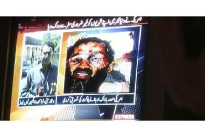Imagen difundida por la televisión pakistaní del supuesto cadáver de bin Laden