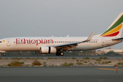 Un Boeing 737 de Ethiopian Airlines como el que se estrelló esta mañana.