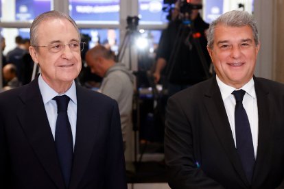 Florentino Pérez y Joan Laporta en diciembre de 2022. EFE / MARISCAL