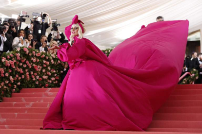La cantante estadounidense Lady Gaga posando en una gala. JUSTIN LANE