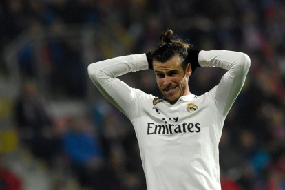El madridista Garteht Bale se lamenta durante un partido.