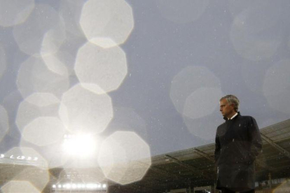 Mourinho, durante el partido contra el Hull City.
