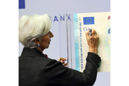 Christine Lagarde, presidenta del BCE. ARMANDO BABANI