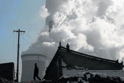 Emisiones de efecto invernadero. Una central térmica de carbón en la ciudad china de Datong.