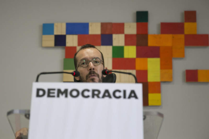 El secretario de Organización de Podemos, Echenique. DONAIRE