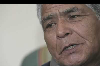 Esta es la cara del perdón. El preso  Bernavé Espinal, boliviano de 66 años, recibió este año el indulto en la procesión del Perdón.