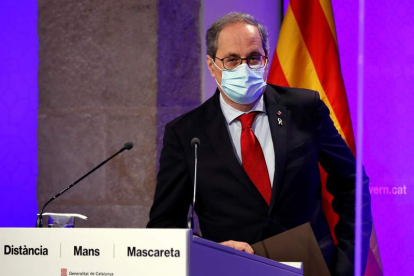 El presidente del gobierno catalán, Quim Torra. TONI ALBIR