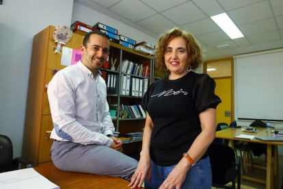 Pilar Marqués y José Alberto Benítez, investigadores del grupo Salbis del Campus de Ponferrada