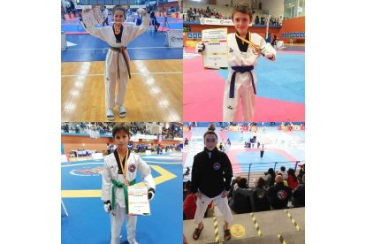 Los protagonistas del Campeonato de España de taekwondo. DL