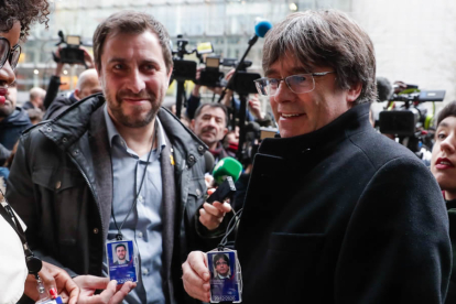 Puigdemont y Toni Comín