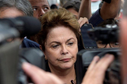 Rousseff se presentó a los comicios para la Cámara Alta en un intento por volver a la vida política.