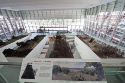 Imagen de la sala central del Museo de la Evolución Humana.