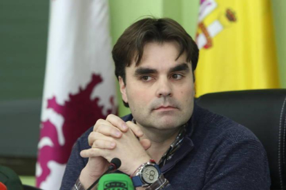 El alcalde de Cacabelos, Sergio Álvarez.