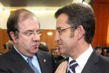Herrera asistió a la toma de posesión del presidente de la Xunta de Galicia, Alberto Núñez Feijóo