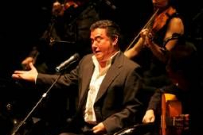 José Menese durante la actuación ofrecida ayer en el Auditorio