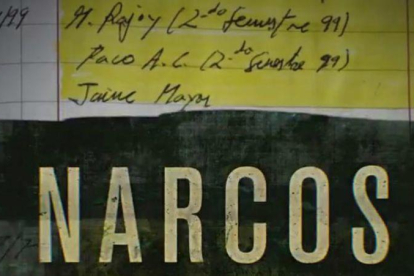 Imagen final del spot de Netflix en la que los papeles de Bárcenas se fusionan con la cabecera de la serie.