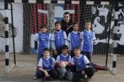 Formación del equipo de La Palomera B que milita en la categoría alevín