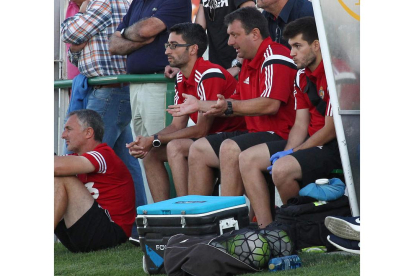 Manolo Díaz, durante el choque jugado el pasado sábado en La Eragudina.