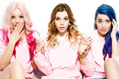 Alba Reig, Rocío Cabrera y Sonia Gómez, integrantes de la banda Sweet California