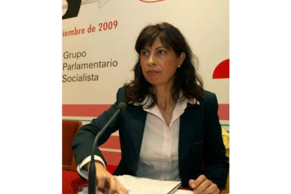 Ana Redondo, en las jornadas del PSOE de violencia de género.