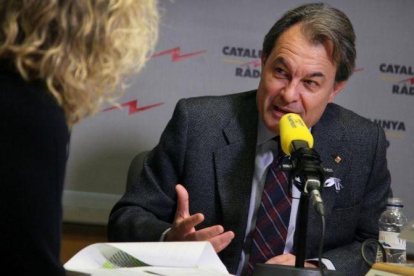 El expresident de la Generalitat, Artur Mas, en una entrevista a Catalunya Ràdio.