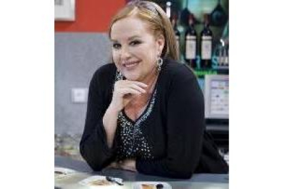 La actriz posando durante el rodaje de la serie «Yo soy Bea»