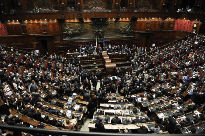 Vista general de la Cámara de Diputados donde se elegirá al presidente italiano.