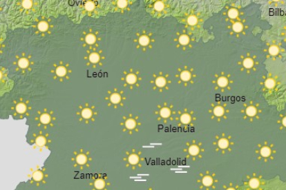 Previsión del tiempo para hoiy en León. AEMET