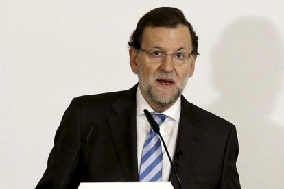 Mariano Rajoy, esta mañana.