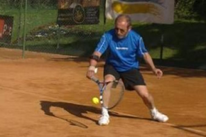 Humberto Calvo, en un momento de su partido en el torneo.