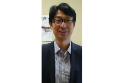 El profesor japonés, en la Universidad de León. DL