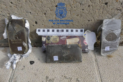 Material incautado durante la operación policial. DL