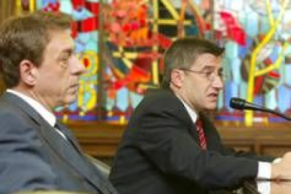 Javier García Prieto y Francisco Fernández se entrevistaron ayer