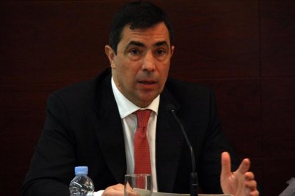 Pere Soler, en una comparecencia en el Parlament.