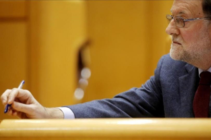 Mariano Rajoy, el pasado martes en el Senado.