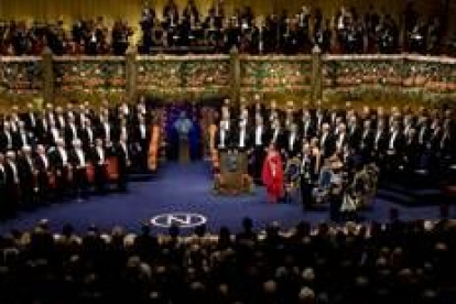 Vista del Concert Hall de Estocolmo donde tuvo lugar la ceremonia