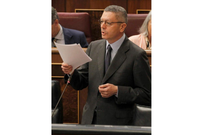 Ruiz Gallardón, en su comparecencia en el Congreso.