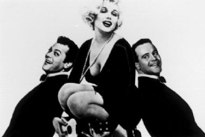 Tony Curtis, Marilyn Monroe y Jack Lemmon en «Con faldas y a lo loco»