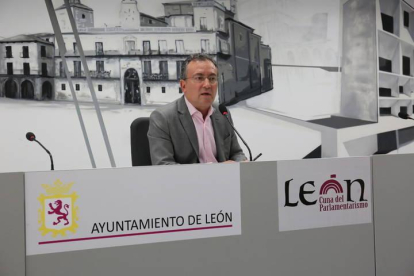 El portavoz del Ayuntamiento de León, Fernando Salguero.