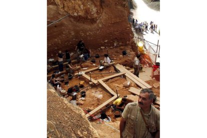 Yacimiento de Atapuerca, en la provincia de Burgos, en una imagen de archivo.