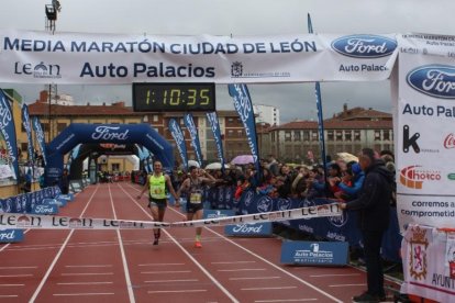 Llegada a la meta de la prueba realizada el año pasado.