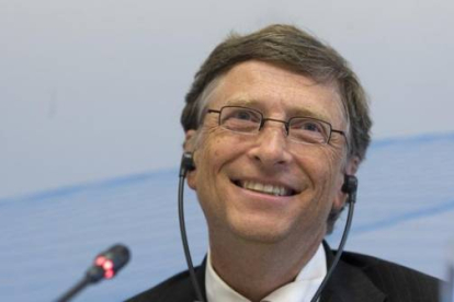 Rueda de prensa de Bill Gates en el Cosmo Caixa.