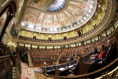 El hemiciclo del Congreso durante el debate de los Presupuestos.