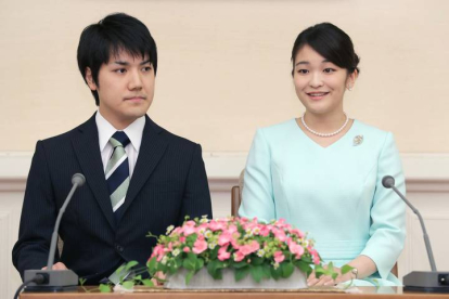Kei Komuro y la princesa Mako de Japón. JAPAN POOL